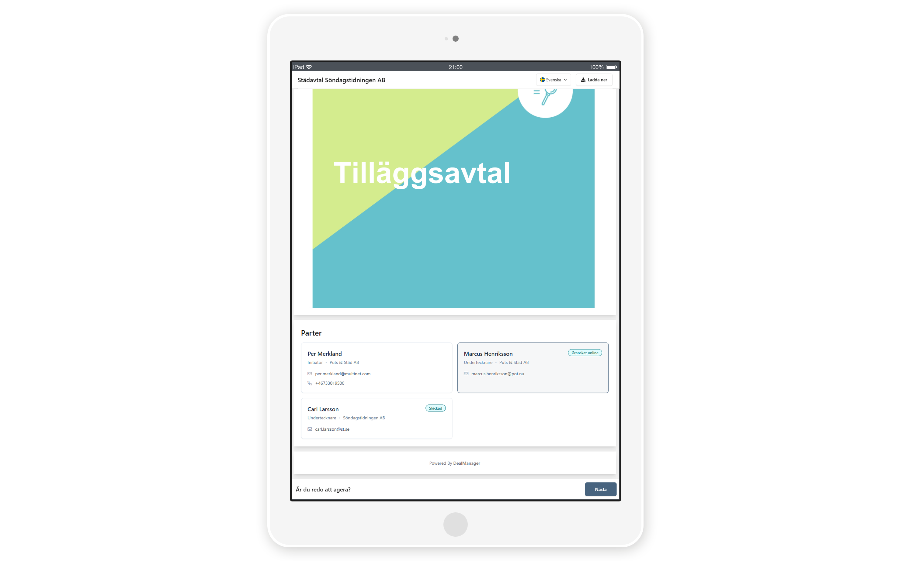 Signera digitalt med DealManager Sign